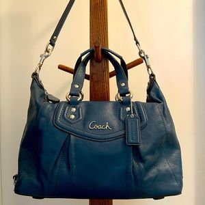 COACH ASHLEY LEATHER SATCHEL